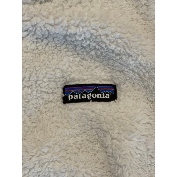 Patagonia Women’s Los Gatos White Fleece Vest Size XS Fuzzy Sherpa Full Zip - Picture 3 of 10
